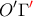 \displaystyle{O{'}\Gamma{\color{red}{'}} }