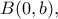 B(0,b),