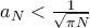 a_N<\frac{1}{\sqrt{\pi N}}