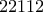 \displaystyle{22112}