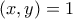 (x,y)=1