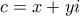 c=x+yi