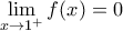 \lim \limits_{x \rightarrow 1^+} f(x)=0