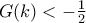 G(k)<-\frac{1}{2}