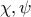 \chi ,\psi
