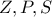 Z, P, S