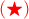 \bf \color{red} \left( \bigstar \right)