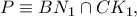 P\equiv BN_{1}\cap CK_{1},