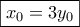 \boxed{x_0=3y_0}