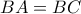 BA=BC