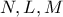N,L,M