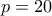 p=20
