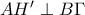 AH'\perp B\Gamma