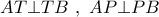 AT \bot TB\,\,,\,\,AP \bot PB