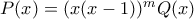 P(x)=(x(x-1))^mQ(x)