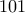 \displaystyle{101}