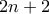 2n+2