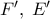 F',\;E'
