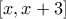 [x,x+3]