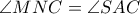 \angle{MNC} = \angle{SAC}