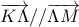 \displaystyle{\overrightarrow{K\Lambda }//\overrightarrow{\Lambda M}}
