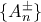 \{A_n^\pm\}