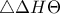 \displaystyle{\triangle{\Delta H\Theta}}