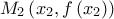 \displaystyle{ 
M_2 \left( {x_2 ,f\left( {x_2 } \right)} \right) 
}