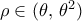 \rho \in (\theta ,\,{{\theta }^{2}})