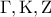 \displaystyle{\Gamma ,{\rm K},{\rm Z}}