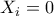 X_i=0