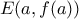 \displaystyle{E(a,f(a))}
