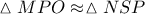 \vartriangle MPO \approx \vartriangle NSP