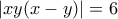 |xy(x-y)|=6 |xy(x-y)|=6