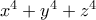 x^4+y^4+z^4