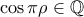 \cos \pi \rho \in \mathbb{Q}