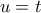 u=t