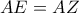 AE=AZ