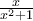 \frac{x}{x^2+1}