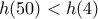 h(50)<h(4)