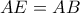 AE=AB