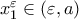 x_1^\varepsilon\in (\varepsilon,a)