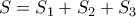 S=S_1+S_2+S_3