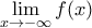 \mathop{\lim}\limits_{x\to-\infty} f(x)