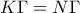 K\Gamma =N\Gamma