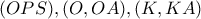 (OPS),(O,OA),(K,KA)