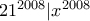 21^{2008}|x^{2008}