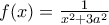 f(x)=\frac{1}{x^{2}+3a^{2}}