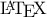 \rm\LaTeX