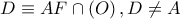 D\equiv AF\cap \left( O \right),D\ne A